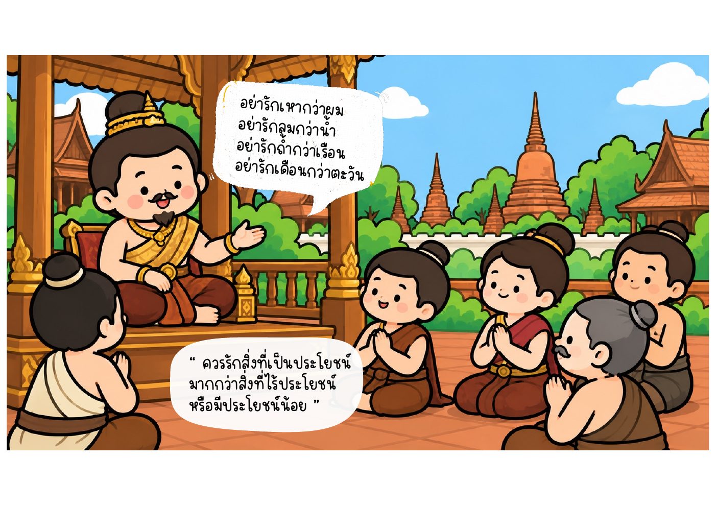 ภาพบทเรียนสุภาษิตพระร่วง